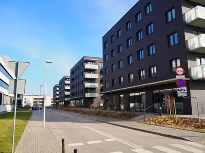 Budynek, w którym mieści się apartament