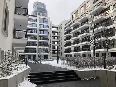 Budynek, w którym mieści się apartament
