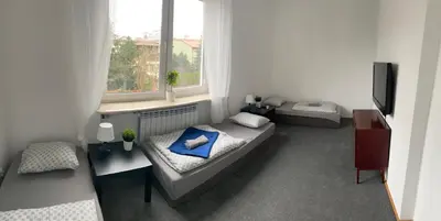 Telewizja i/lub zestaw kina domowego w obiekcie Hostel Czecha