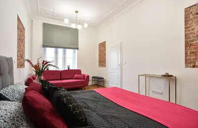 Łóżko lub łóżka w pokoju w obiekcie ShortStayPoland Górskiego (B33)