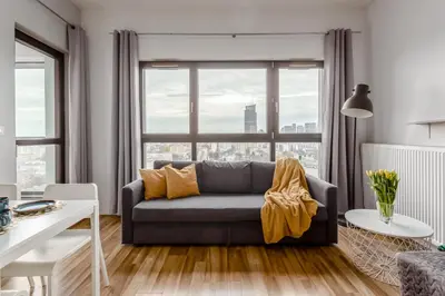 Część wypoczynkowa w obiekcie City View Apartments