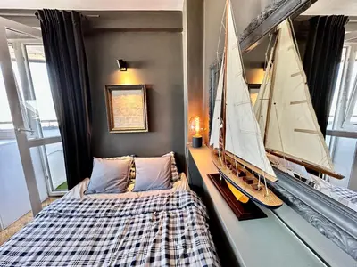 Łóżko lub łóżka w pokoju w obiekcie Super Apartament GREY Centrum 2x Metro Fast WiFi 300 Mbs Netflix AppleTV SmartTV Spotify Panorama Miasta