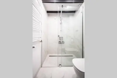 Łazienka w obiekcie 5Eco Apart Pearl Jagiellonska 27 Warszawa Old Town