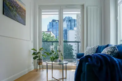 Część wypoczynkowa w obiekcie Warsaw Seasons by Alluxe Boutique Apartments