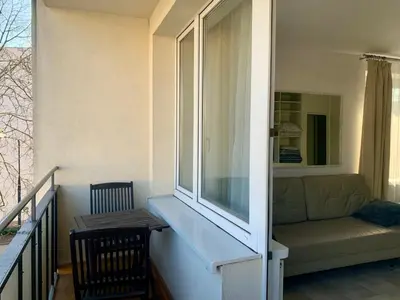 Część wypoczynkowa w obiekcie Perfect location two bedrooms with balkony