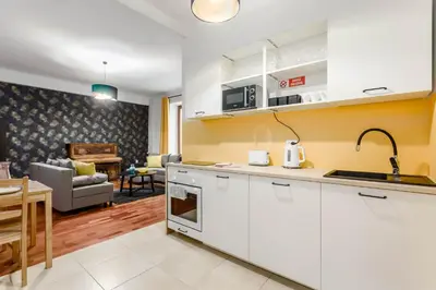 Kuchnia lub aneks kuchenny w obiekcie Chill Apartments Kopernik Center