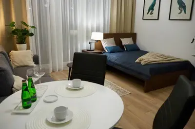 Część wypoczynkowa w obiekcie Studio nr 1 close to Medicover and Paley Institute