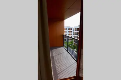 Balkon lub taras w obiekcie Wilanów Apartment close to Town Hall and Palace
