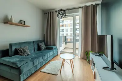 Telewizja i/lub zestaw kina domowego w obiekcie Warsaw Inside Business Centre