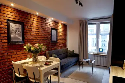 Część wypoczynkowa w obiekcie oompH Warsaw Central Premium Apartments