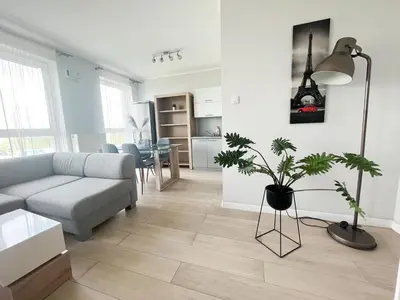 Część wypoczynkowa w obiekcie Warsaw Inside Apartments