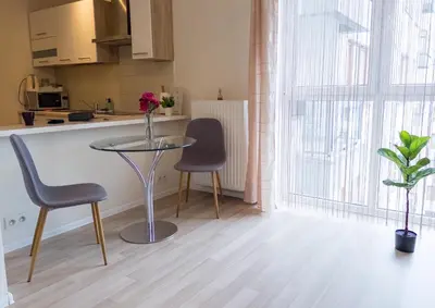 Kuchnia lub aneks kuchenny w obiekcie Warsaw Inside Apartments