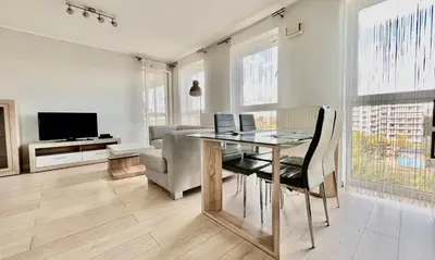 Telewizja i/lub zestaw kina domowego w obiekcie Warsaw Inside Apartments