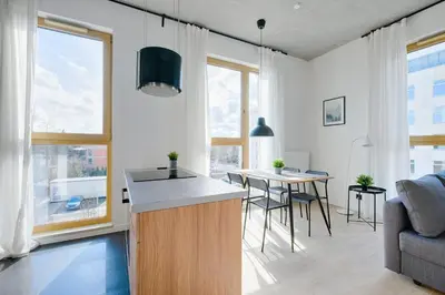 Część wypoczynkowa w obiekcie Apartamenty Patriotów 303