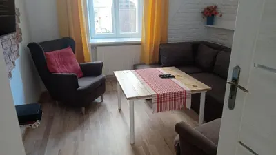 Część wypoczynkowa w obiekcie Metro Politechnika Vintage Apartment by BookingHost