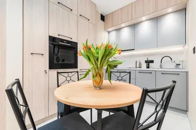 Kuchnia lub aneks kuchenny w obiekcie BG Premium Apartments Mennica Residence