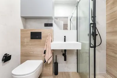 Łazienka w obiekcie BG Premium Apartments Mennica Residence