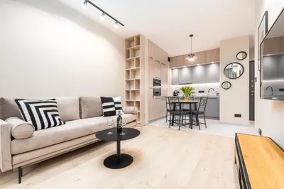 Część wypoczynkowa w obiekcie BG Premium Apartments Mennica Residence