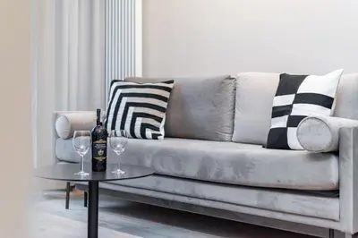 Część wypoczynkowa w obiekcie BG Premium Apartments Mennica Residence