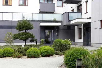Budynek, w którym mieści się apartament