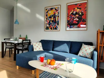 Część wypoczynkowa w obiekcie Apartament Metro Działdowska