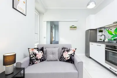Kuchnia lub aneks kuchenny w obiekcie Stylish & Modern Apartments Praga by Noclegi Renters