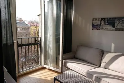 Część wypoczynkowa w obiekcie Warsaw Center's Apartment