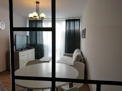 Część wypoczynkowa w obiekcie Warsaw Center's Apartment