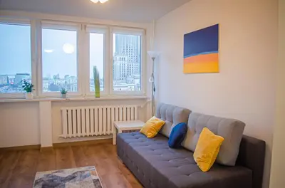 Część wypoczynkowa w obiekcie Sweet Life Apartment next to metro station
