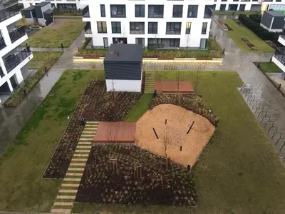 Budynek, w którym mieści się apartament