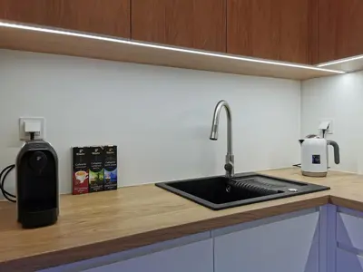 Kuchnia lub aneks kuchenny w obiekcie LUXURY APARTMENT