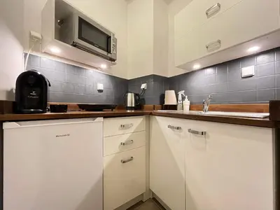 Kuchnia lub aneks kuchenny w obiekcie Apartament Helvetia Plus - OLD TOWN