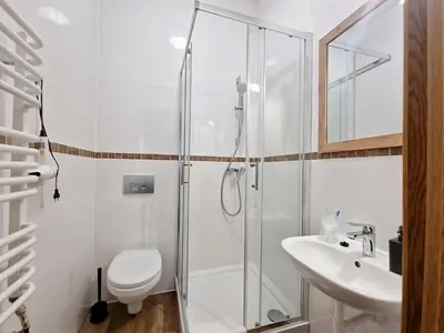 Łazienka w obiekcie Apartament Helvetia Plus - OLD TOWN