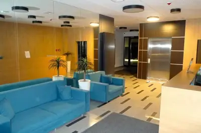 Część wypoczynkowa w obiekcie Sarmacka Apartment in Wilanów