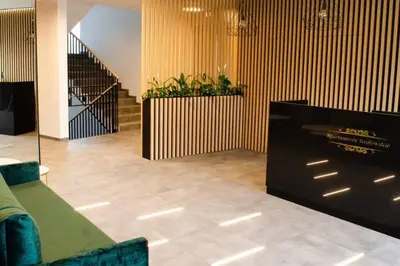 Część wypoczynkowa w obiekcie Oś Królewska - Modern Apartment in Wilanów
