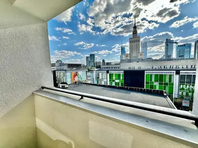 Balkon lub taras w obiekcie Super GOLD Centrum 2x Metro WiFi 600 Mb/s Netflix HBO AppleTV