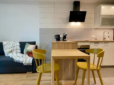 Kuchnia lub aneks kuchenny w obiekcie Comfortable apartments Warsaw West III