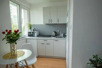 Kuchnia lub aneks kuchenny w obiekcie Apartament Kuba