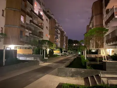 Budynek, w którym mieści się apartament