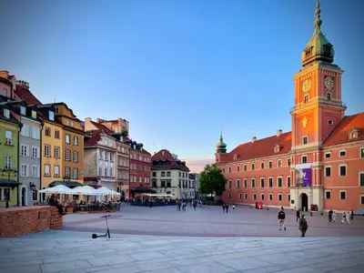 Widok na miasto Warszawa z tego apartamentu