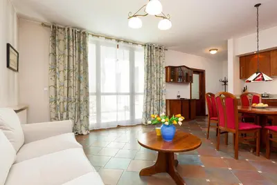 Kuchnia lub aneks kuchenny w obiekcie Apartments Mokotów Obrzeżna by Noclegi Renters