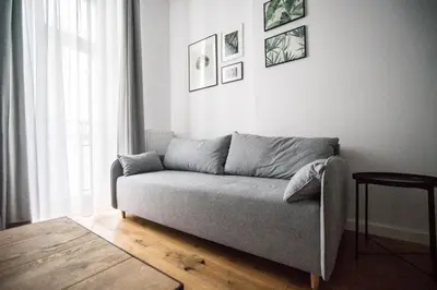 Część wypoczynkowa w obiekcie Jagiellonska 27 cozy apartment Old Town