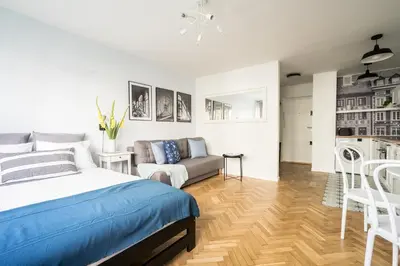 Część wypoczynkowa w obiekcie New Studio in Fancy Neighborhood