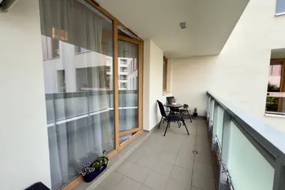 Balkon lub taras w obiekcie Vizja Apartments Kolska 9