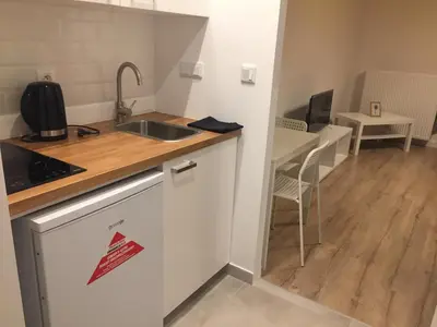 Kuchnia lub aneks kuchenny w obiekcie Studio Apartment