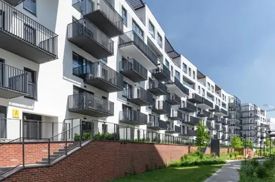 Budynek, w którym mieści się apartament