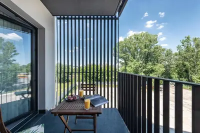 Balkon lub taras w obiekcie ShortStayPoland Szwedzka (B47)