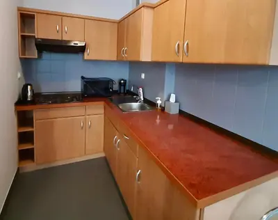 Kuchnia lub aneks kuchenny w obiekcie Poleczki Residence Apartments