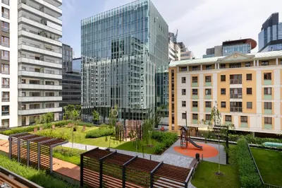 Budynek, w którym mieści się apartament