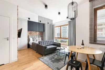 Część wypoczynkowa w obiekcie Karolkowa 28 II - Premium Apartments with Balcony by Noclegi Renters